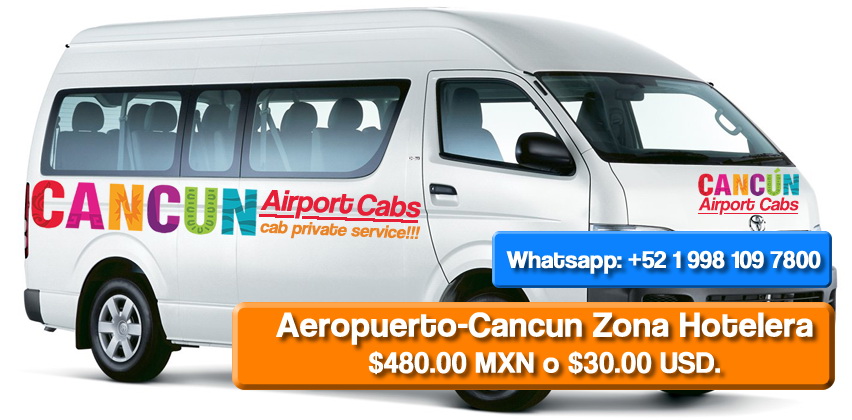 Taxi desde el Aeropuerto de Cancun